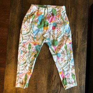 ZARA floral pants 2/3 years
